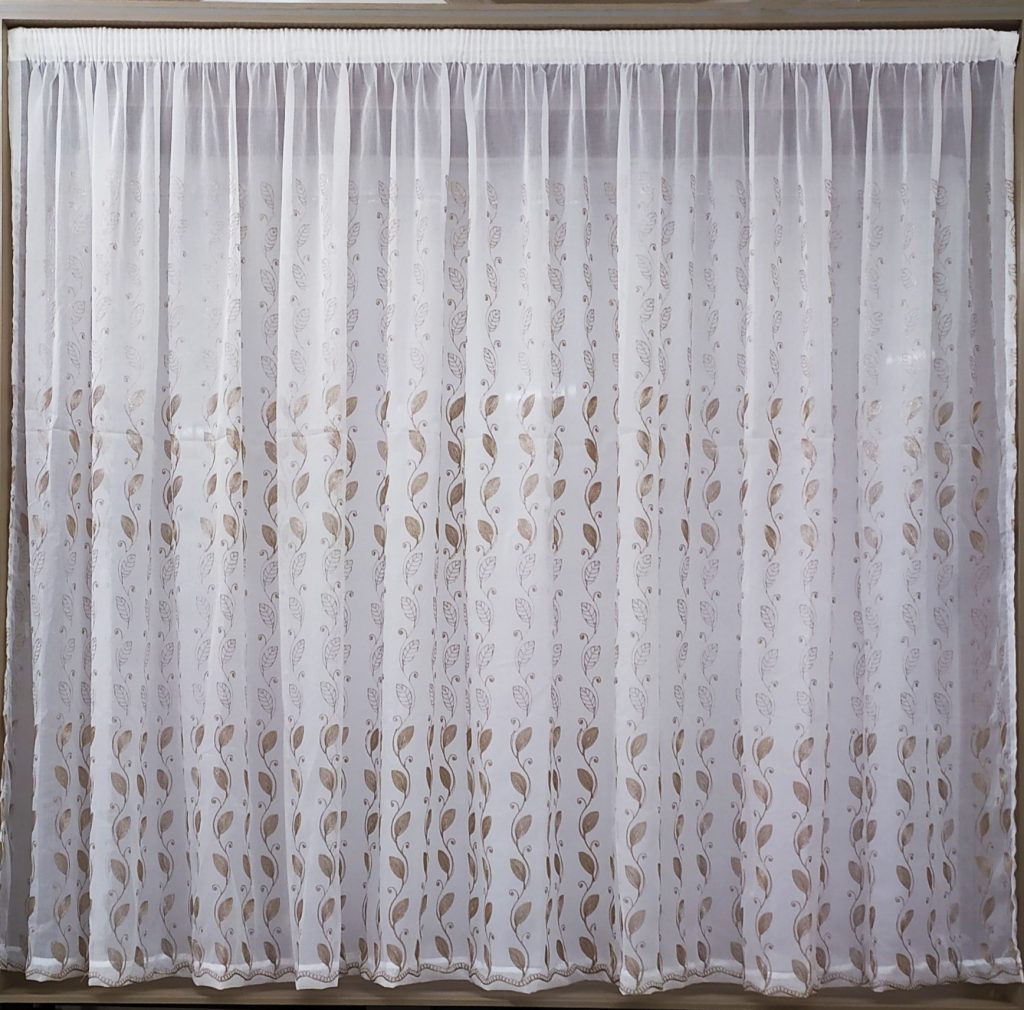 5m Embroidered Linen Voile 1805 Voil Centre