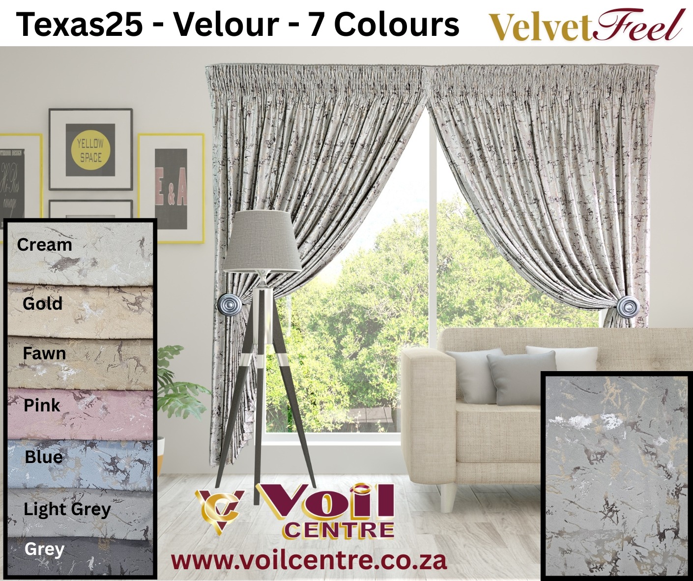 Texas 25 Velour Curtains – Now in 7 Luxurious Colours!