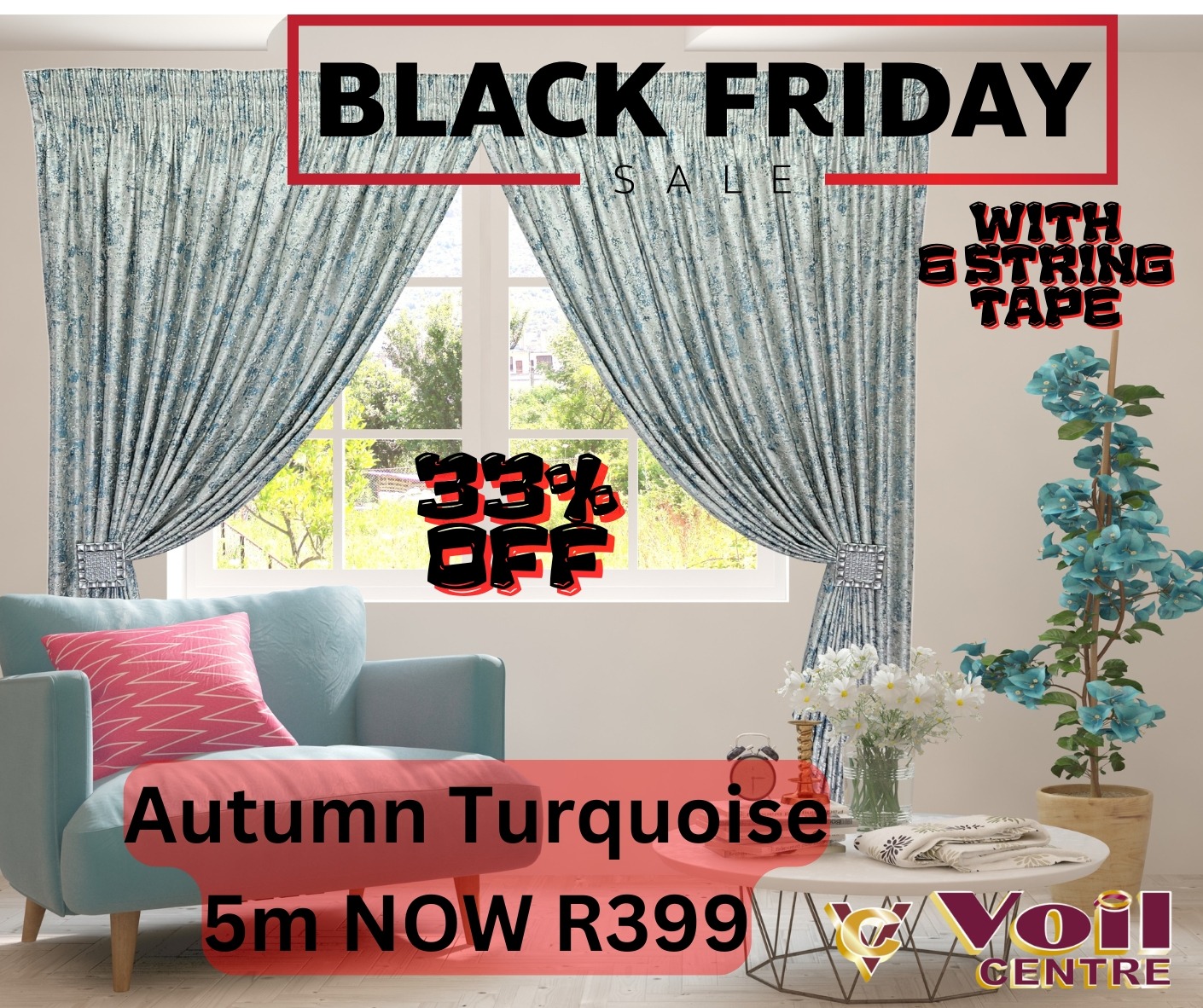 Autumn Marble Turquoise - Double Tape